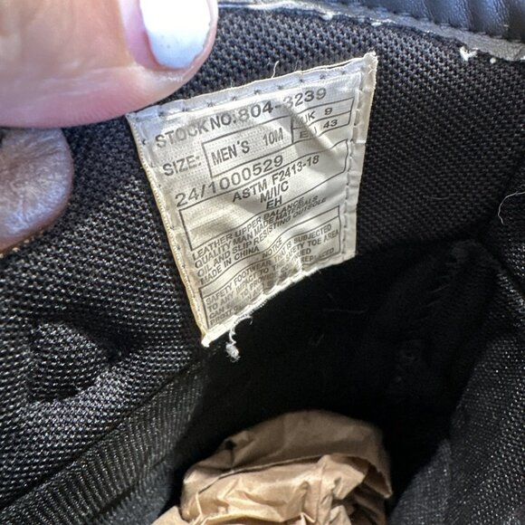 Thorogood 804-3239 Men's Leather WP Comp Safety Toe Wellington Boot Size 10 - Picture 7 of 11